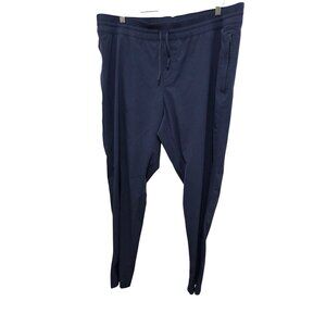Kuhl Freeflex Tapered Navy Blue Hiking Athletic Jogger Pants Zippered Pockets Si